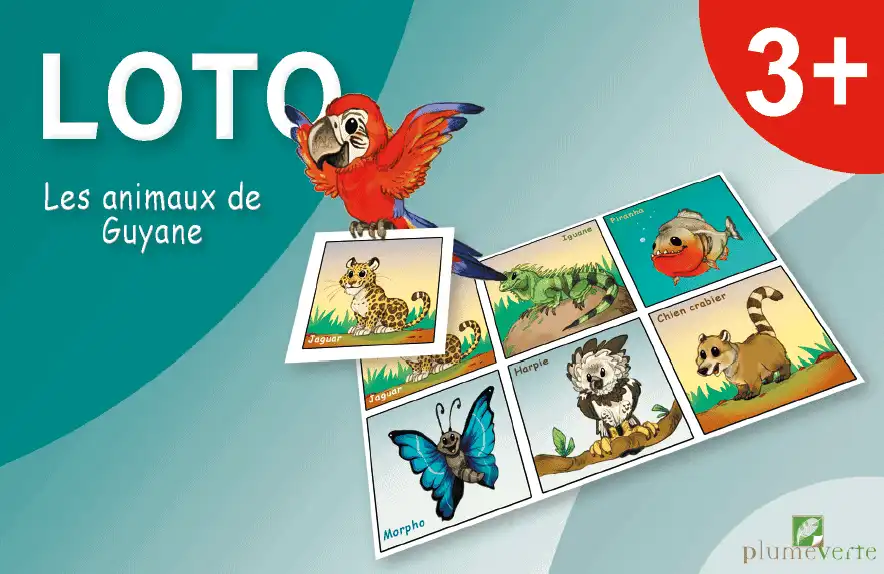 Couverture : Loto : Les animaux de Guyane